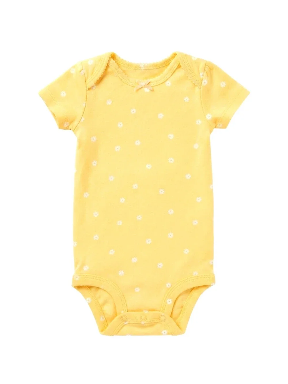 Carter's Baby Girl Yellow Daisies & Peaches Bodysuit Set sz 18M
